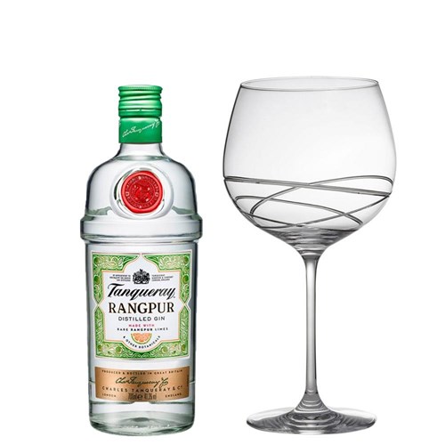 Tanqueray Rangpur Gin 70cl And Single Gin and Tonic Skye Copa Glass